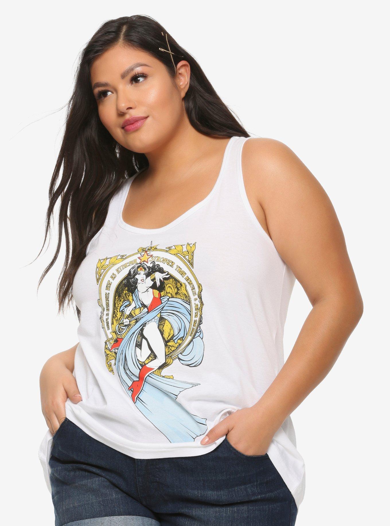 DC Comics Wonder Woman Classic Girls Tank Top Plus Size, MULTI, hi-res