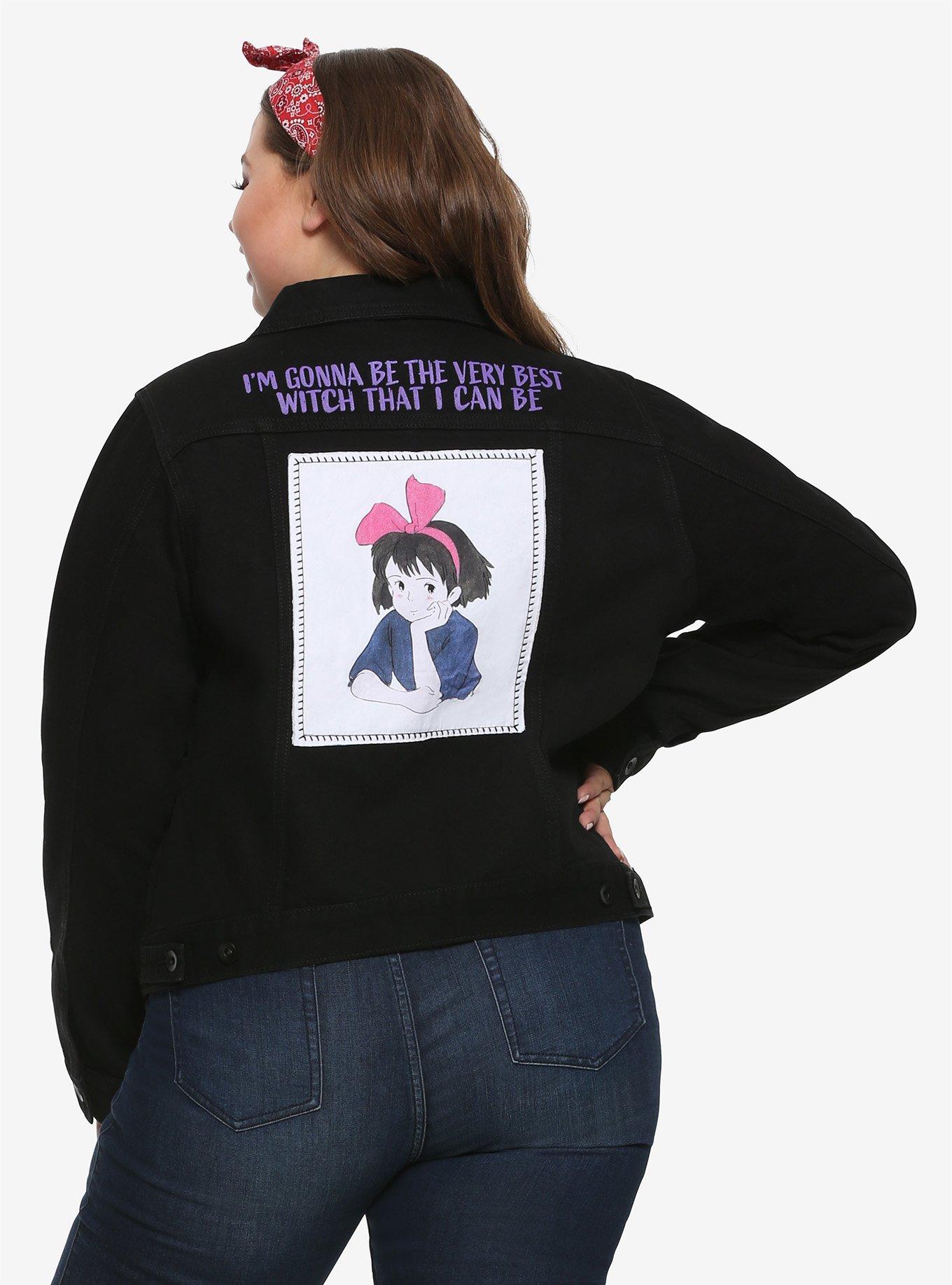 Her Universe Studio Ghibli Kiki's Delivery Service Best Witch Black Denim Jacket, MULTI, hi-res