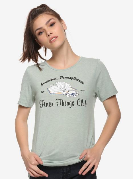 The Office Finer Things Club Womens T-Shirt - BoxLunch Exclusive | BoxLunch