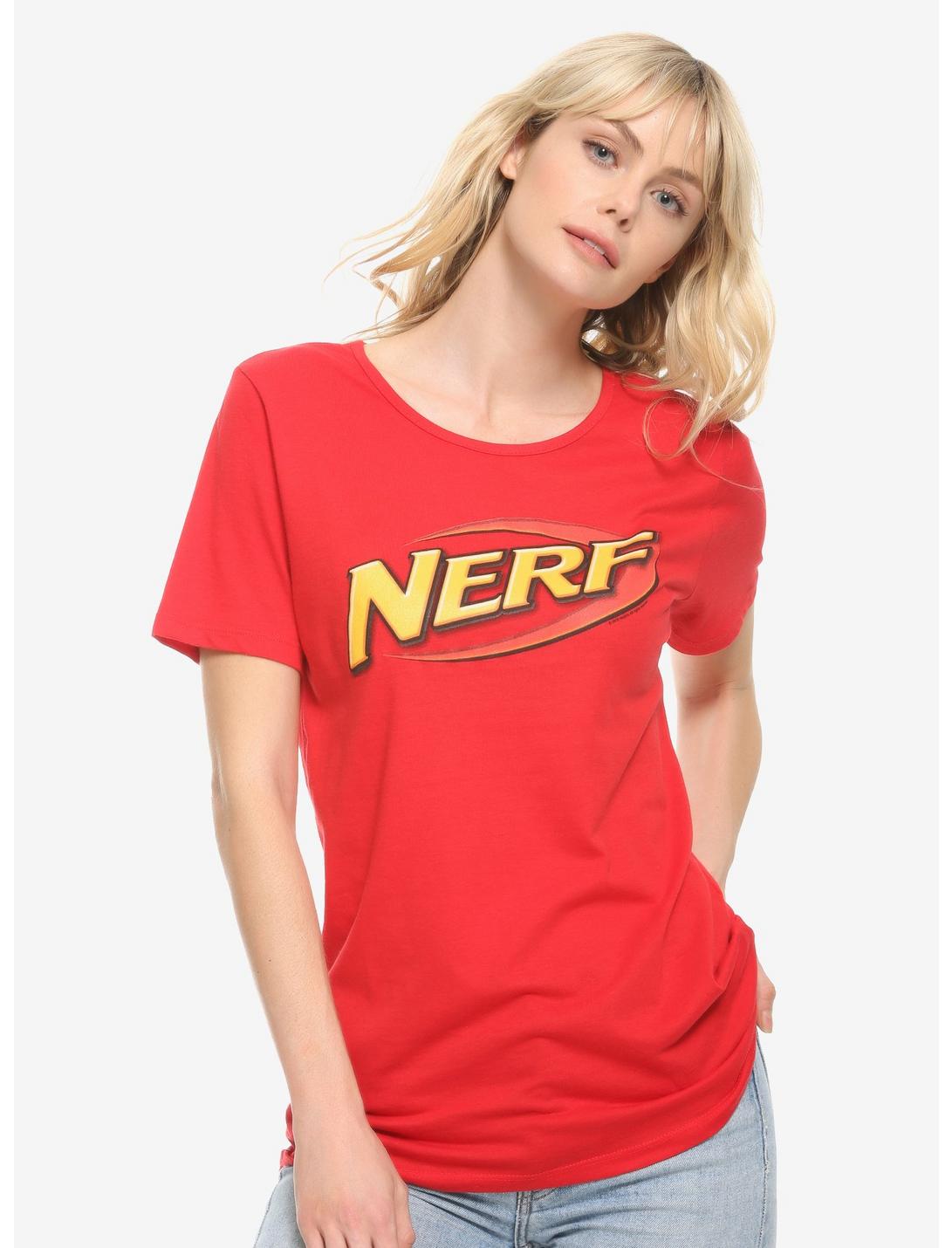 Nerf Logo Womens T-Shirt - BoxLunch Exclusive, RED, hi-res