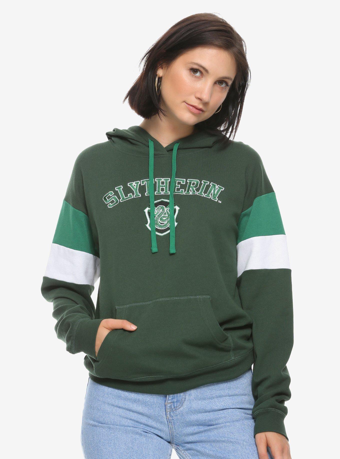 Harry Potter Slytherin Collegiate Women s Hoodie BoxLunch Exclusive