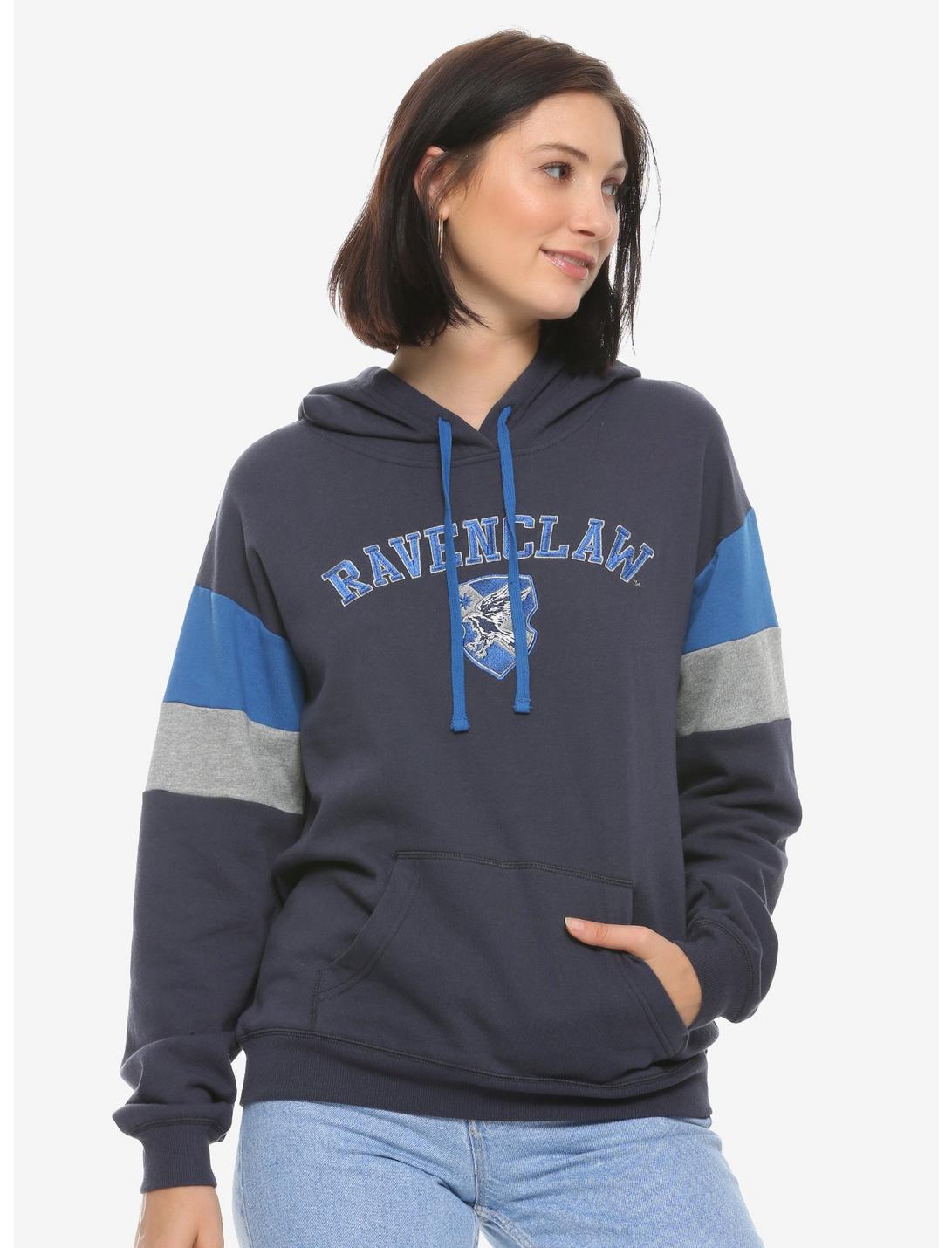 Harry Potter Ravenclaw Collegiate Women's Hoodie - BoxLunch Exclusive, BLUE, hi-res