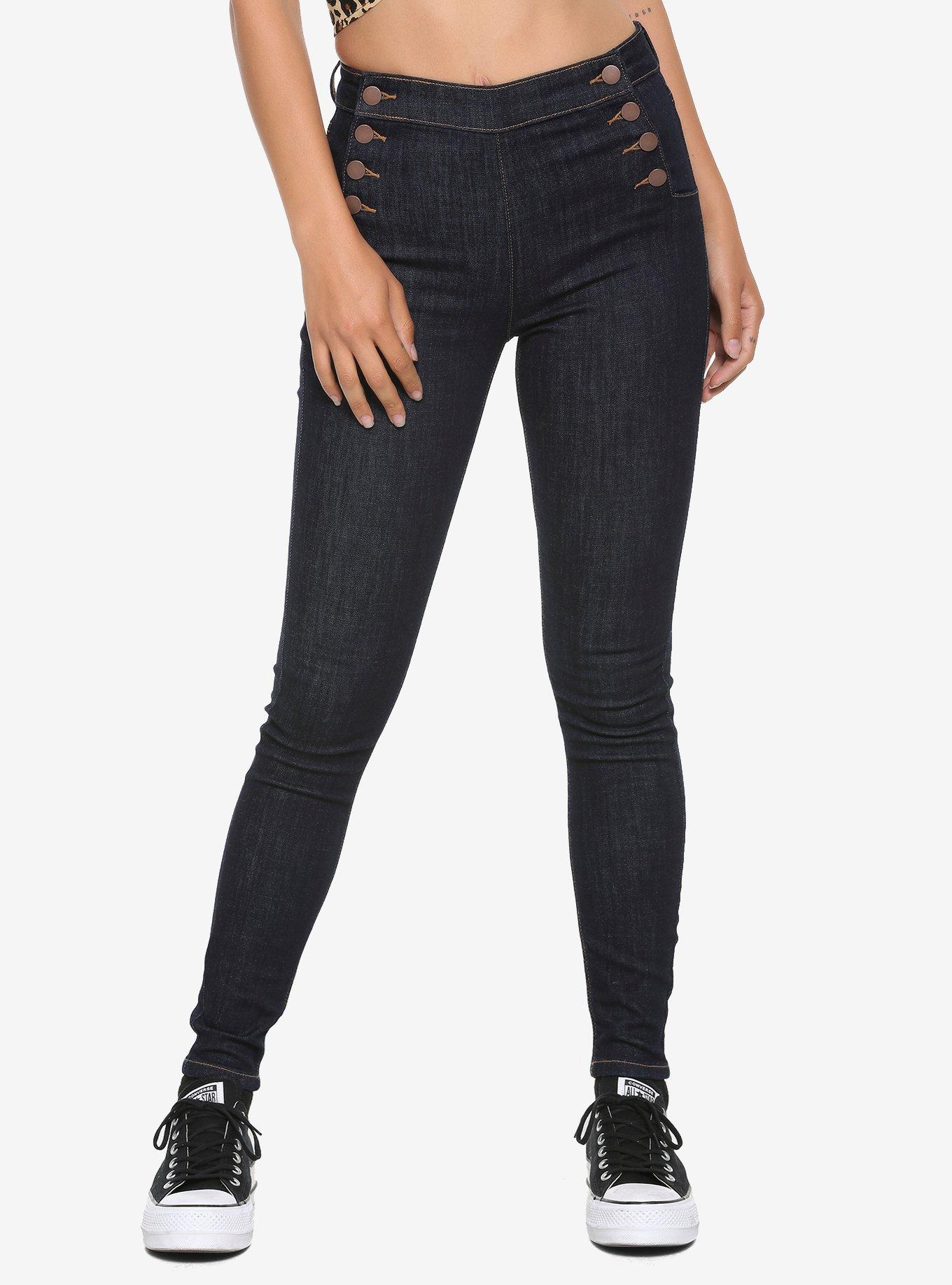 High waisted best sale sailor skinny jeans