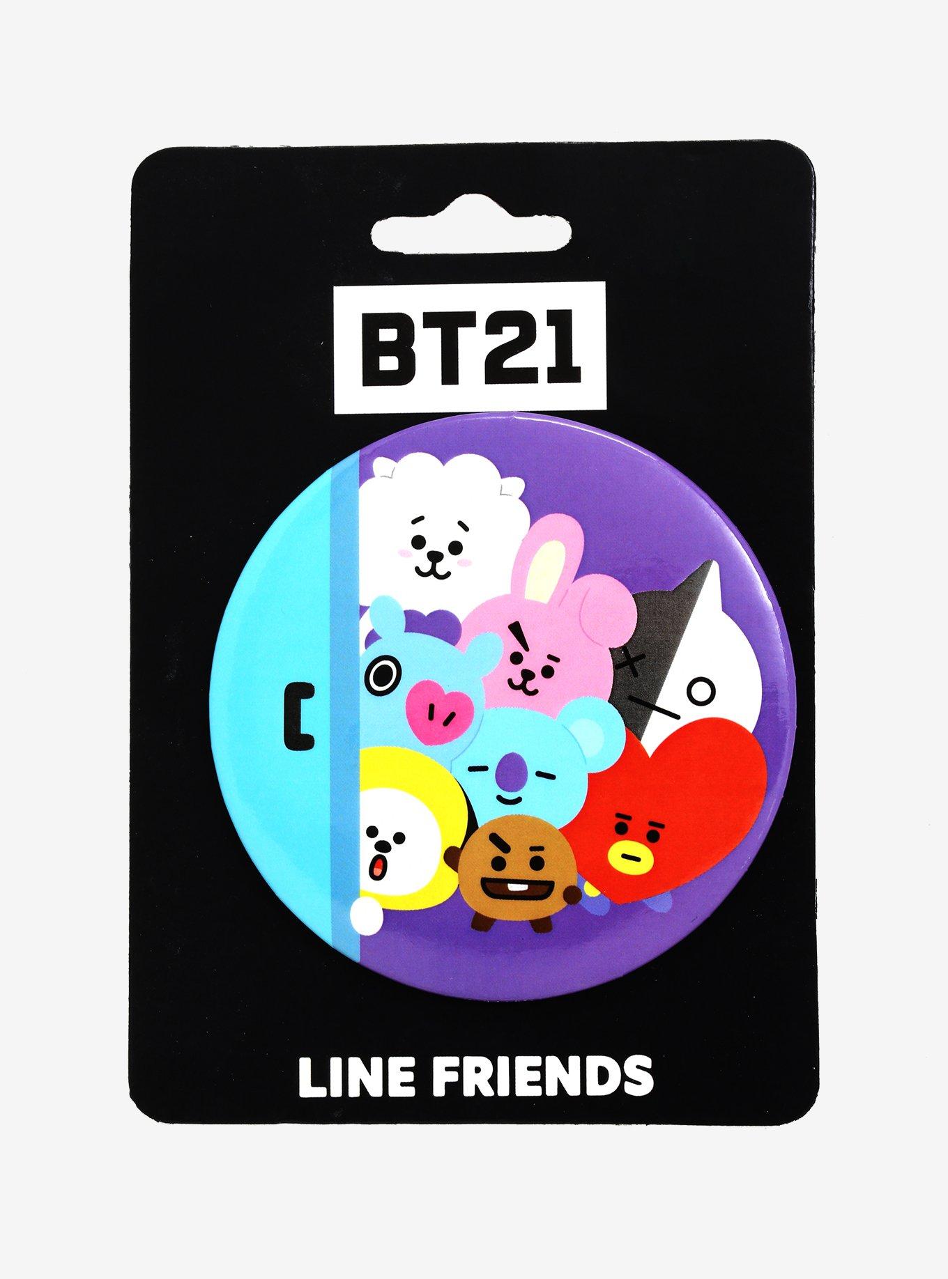 BT21 Peeking Group Button, , hi-res