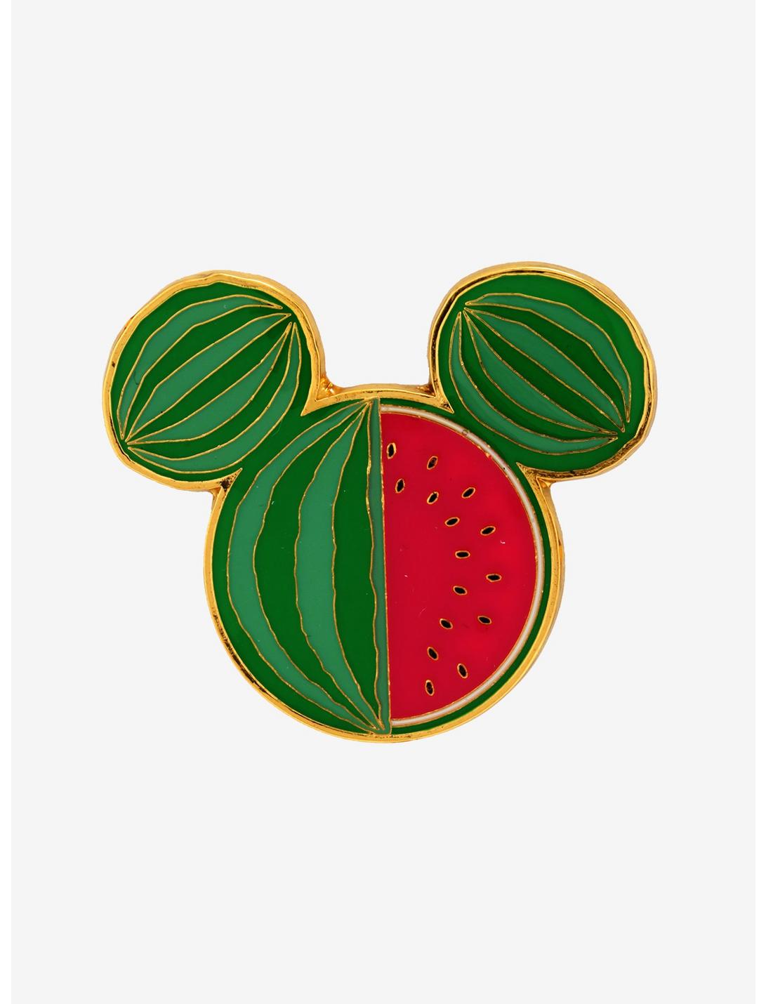 Loungefly Disney Fruit Mickey Mouse Watermelon Enamel Pin - BoxLunch Exclusive, , hi-res