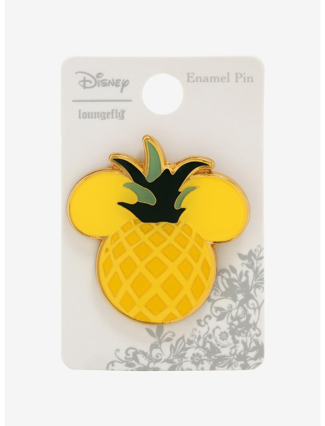 Loungefly Disney Fruit Mickey Mouse Pineapple Enamel Pin - BoxLunch Exclusive, , hi-res
