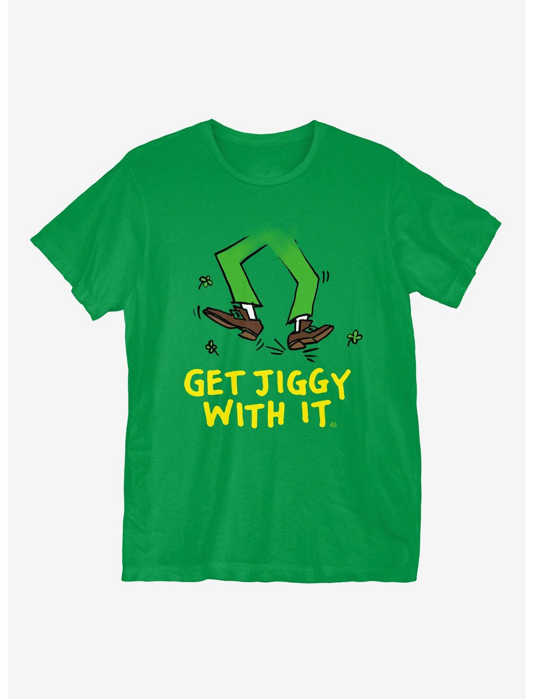 St. Patrick's Day Get Jiggy T-Shirt, KELLY GREEN, hi-res
