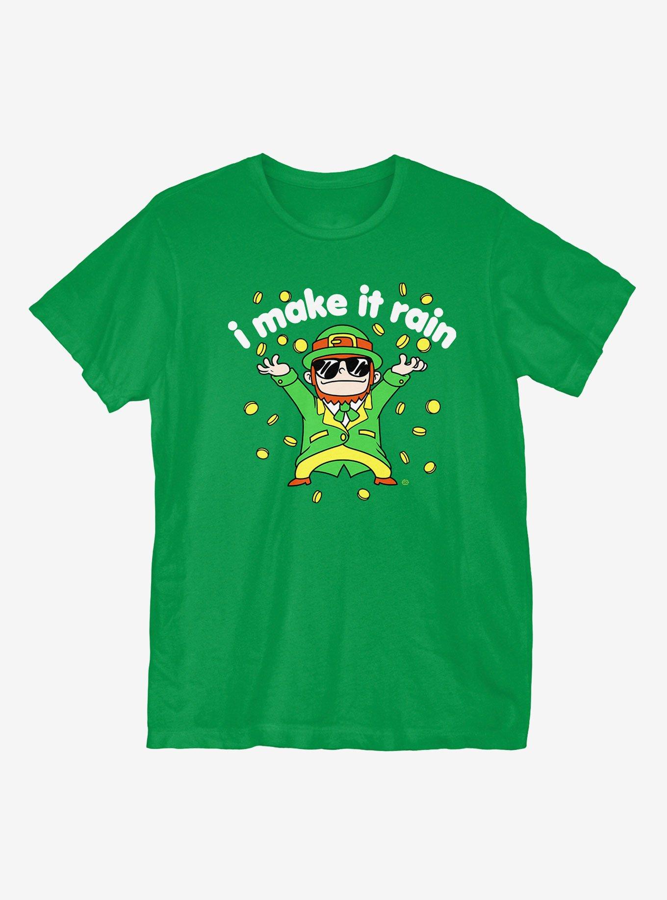 St. Patrick's Day I Make It Rain T-Shirt, KELLY GREEN, hi-res