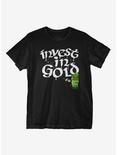 St. Patrick's Day Invest In Gold T-Shirt, BLACK, hi-res
