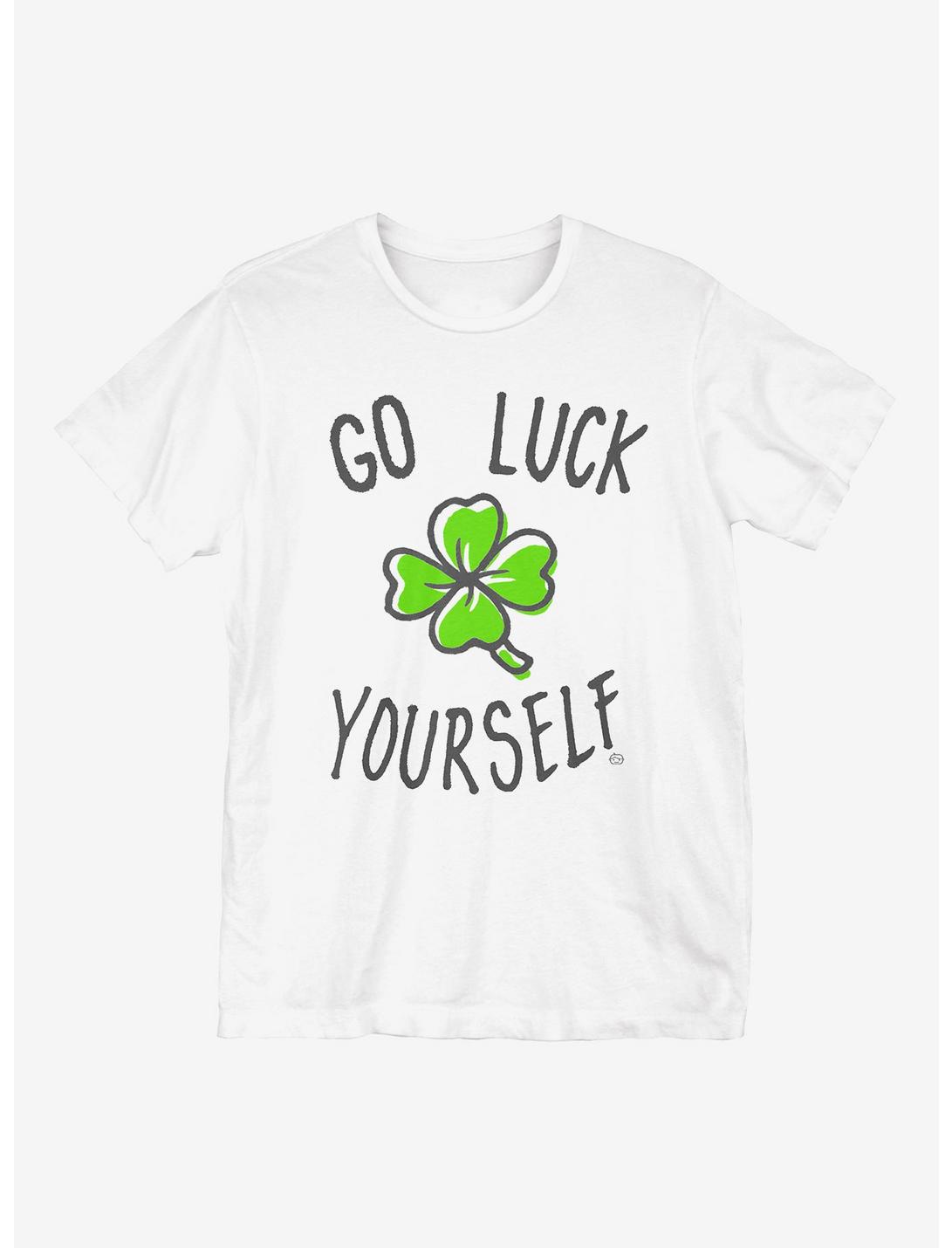 St. Patrick's Day Luck Yourself T-Shirt, HEATHER GREY, hi-res