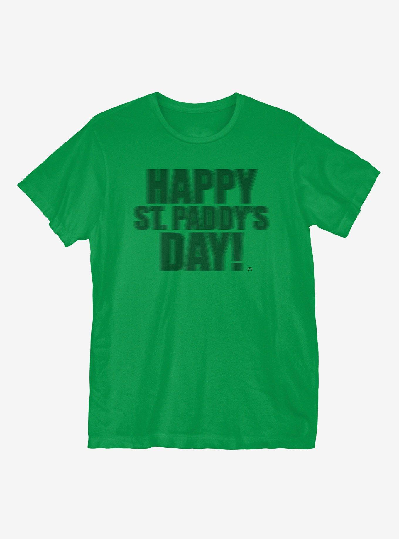 St. Patrick's Day Blurred Lines T-Shirt, KELLY GREEN, hi-res