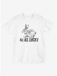 St. Patrick's Day 4X As Lucky T-Shirt, WHITE, hi-res