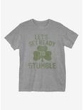 St. Patrick's Day Let's Get Ready To Stumble T-Shirt, HEATHER GREY, hi-res