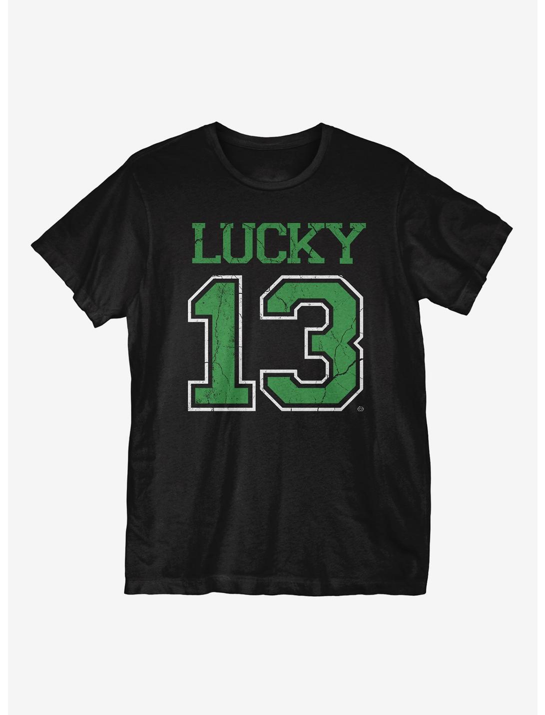 St. Patrick's Day Lucky 13 T-Shirt, BLACK, hi-res