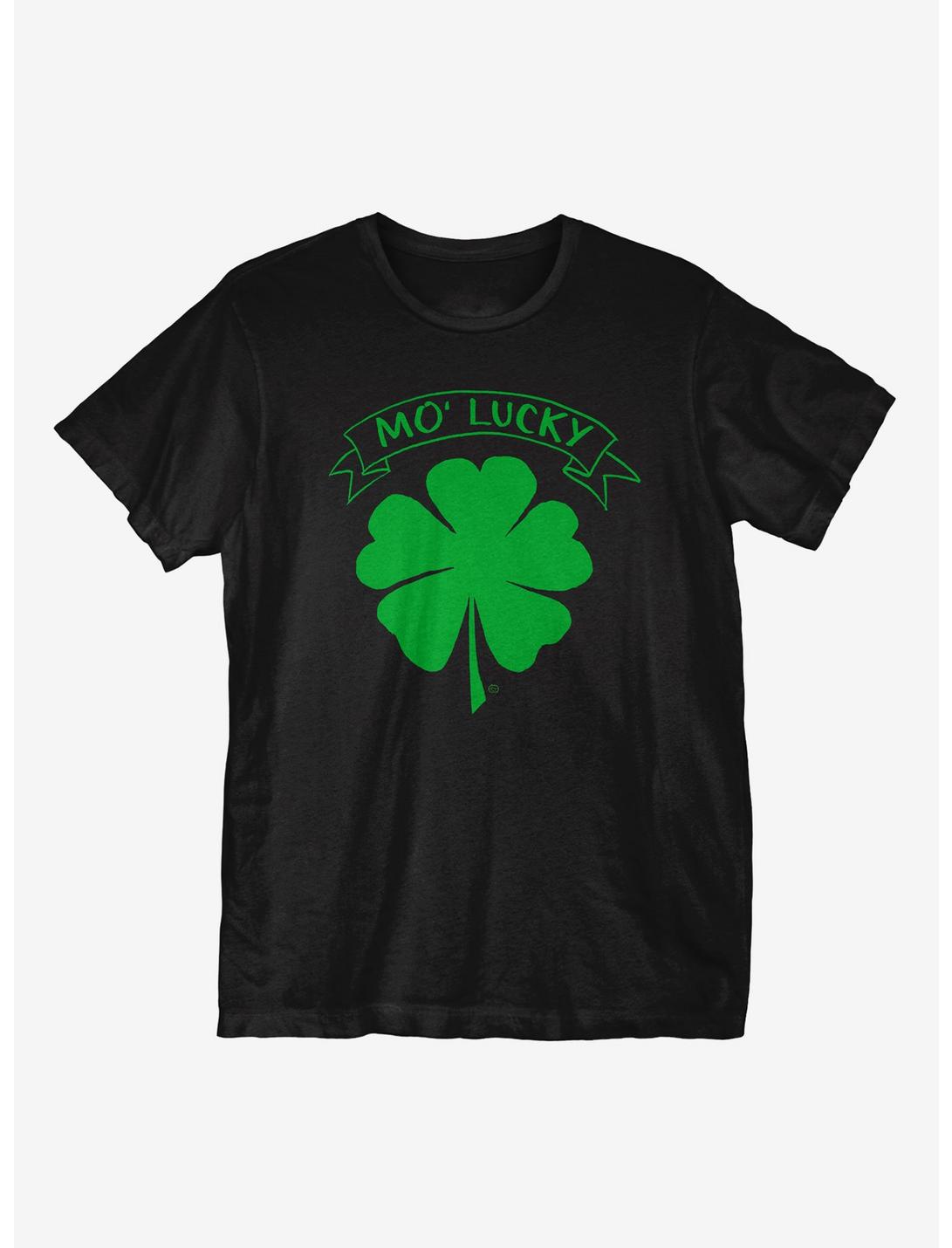 St. Patrick's Day Mo Lucky T-Shirt, BLACK, hi-res