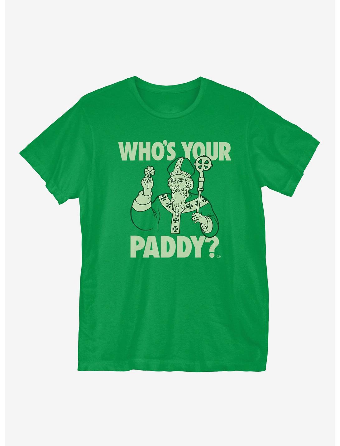 St. Patrick's Day Who's Your Daddy T-Shirt, KELLY GREEN, hi-res