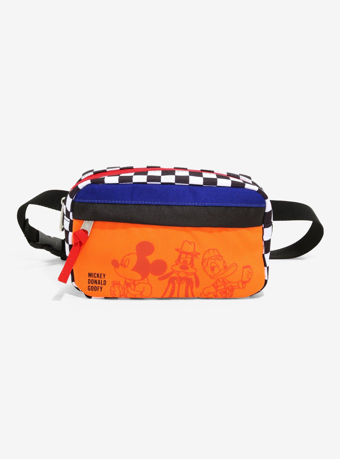 Loungefly Disney Mickey Donald Goofy Checkered Fanny Pack BoxLunch Exclusive BoxLunch