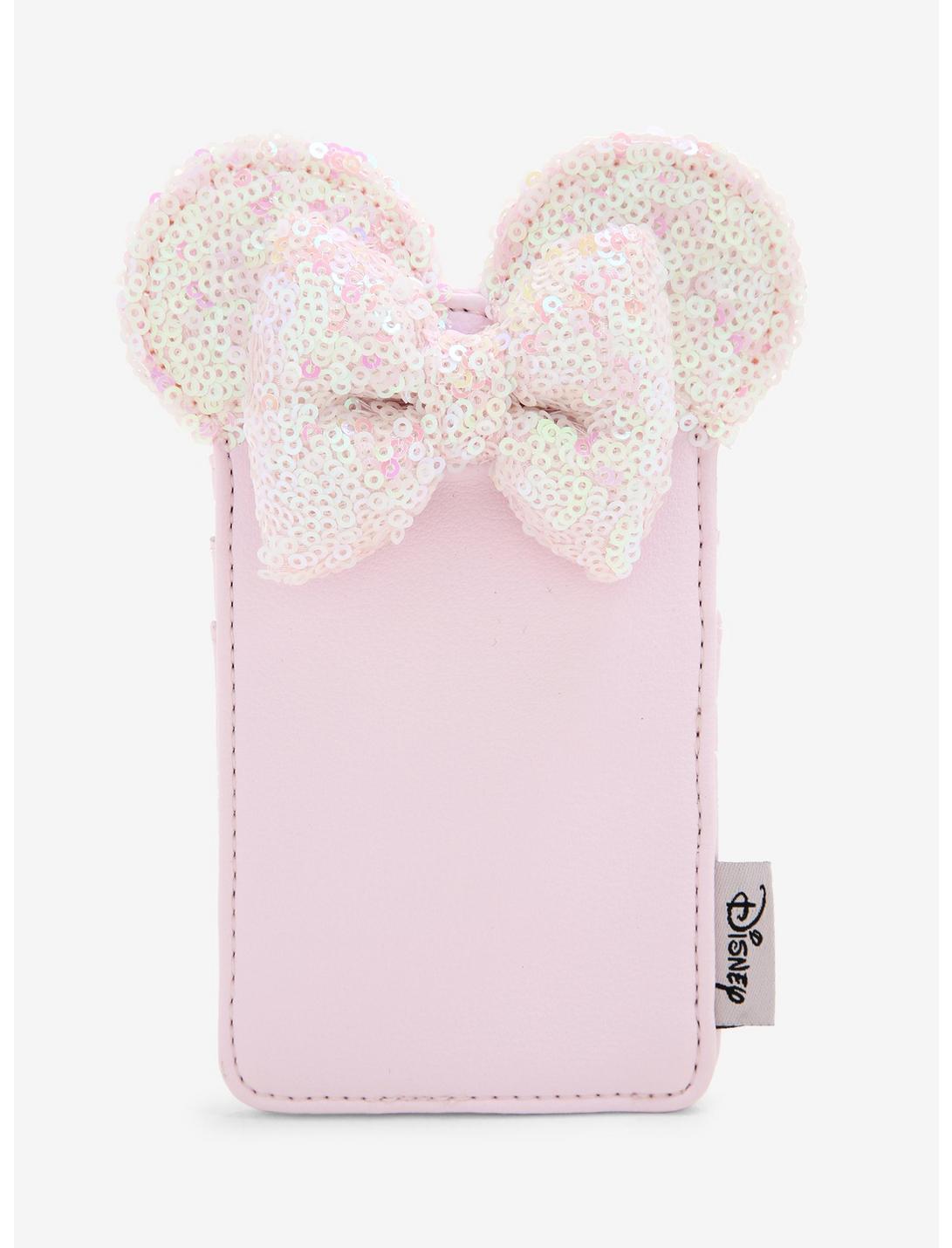 Loungefly Disney Minnie Mouse Holographic Sequin Cardholder - BoxLunch Exclusive, , hi-res