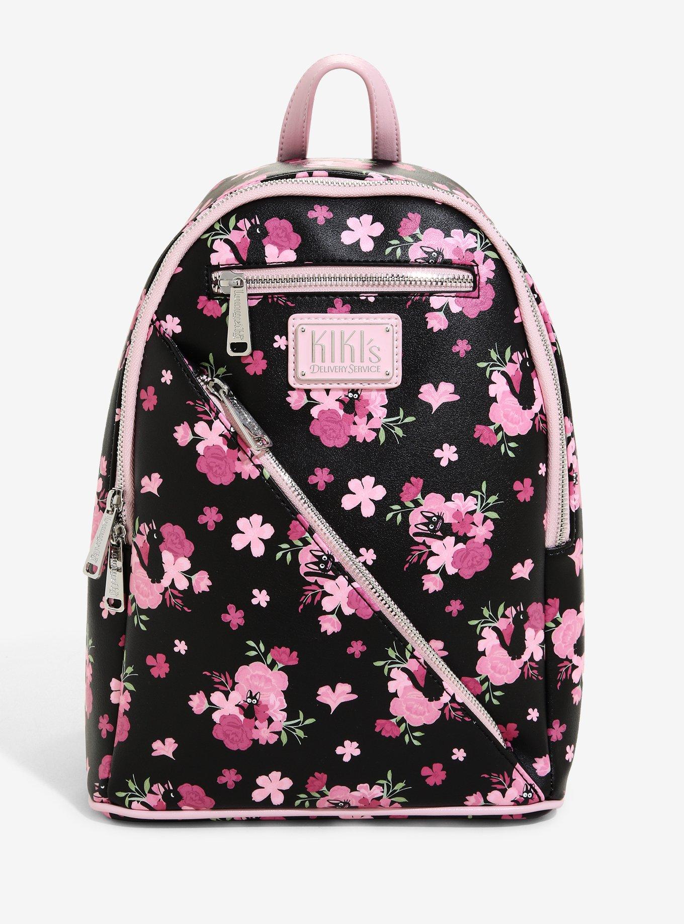 Her Universe Loungefly Studio Ghibli Kiki s Delivery Service Floral Mini Backpack BoxLunch Exclusive BoxLunch