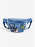 Loungefly Disney Lilo & Stitch Patches Denim Fanny Pack - BoxLunch Exclusive, , hi-res
