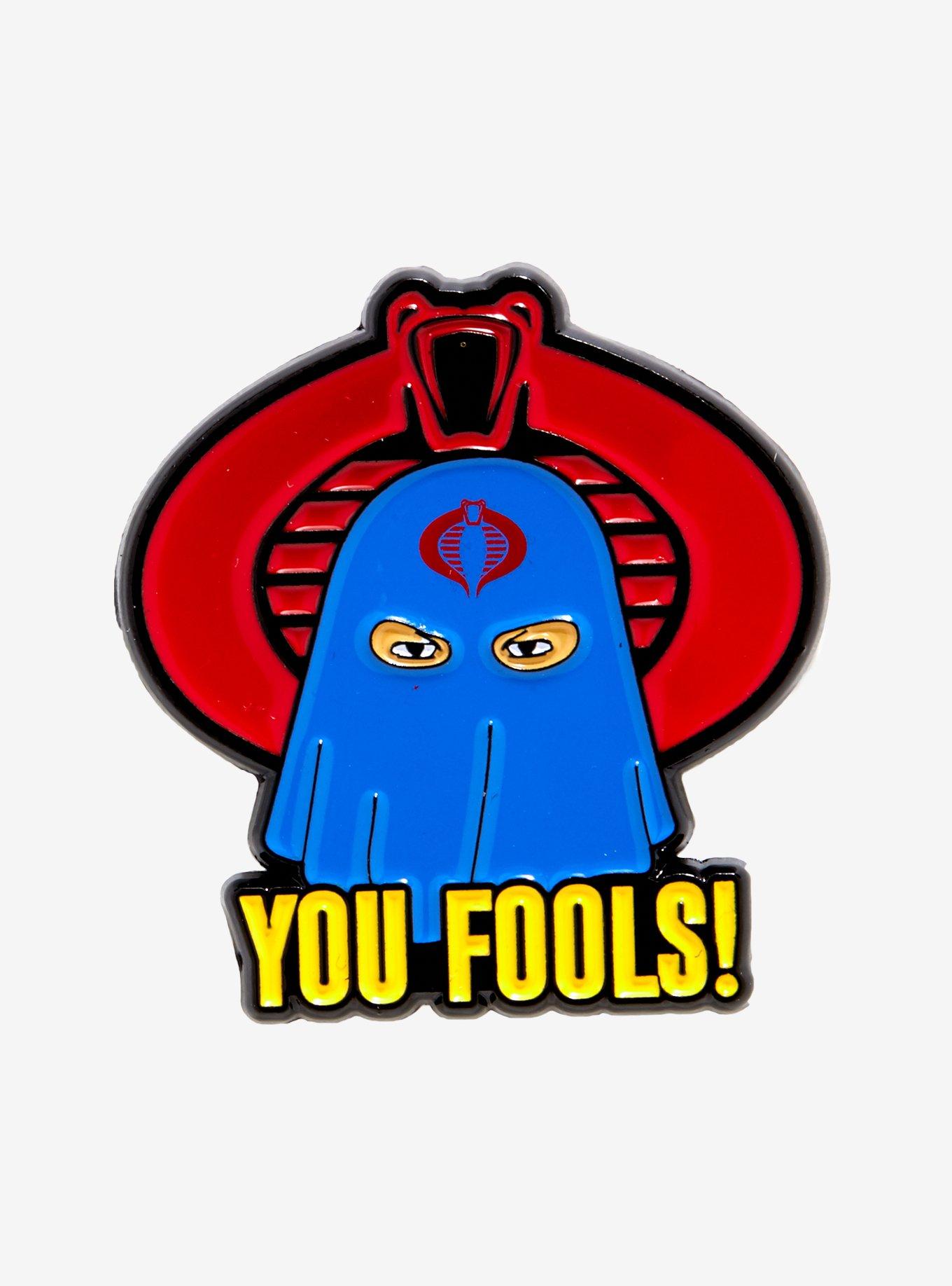 G.I. Joe Cobra Commander You Fools Enamel Pin, , hi-res