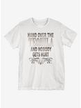 And Nobody Gets Hurt T-Shirt, WHITE, hi-res