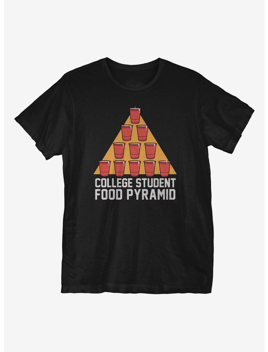 Food Pyramid T-Shirt, BLACK, hi-res