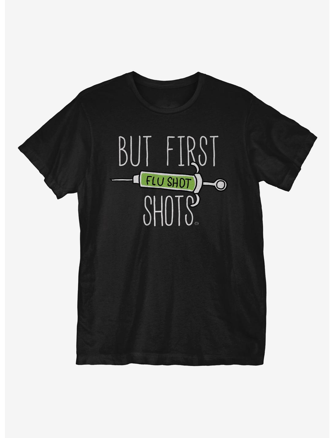 But First Shots T-Shirt, BLACK, hi-res