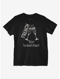French Toast For Breakfast T-Shirt, BLACK, hi-res
