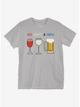 Red White and Brew T-Shirt, LIGHT GREY, hi-res