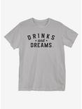 Drinks and Dream T-Shirt, LIGHT GREY, hi-res