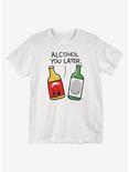 Alcohol You Later T-Shirt, WHITE, hi-res