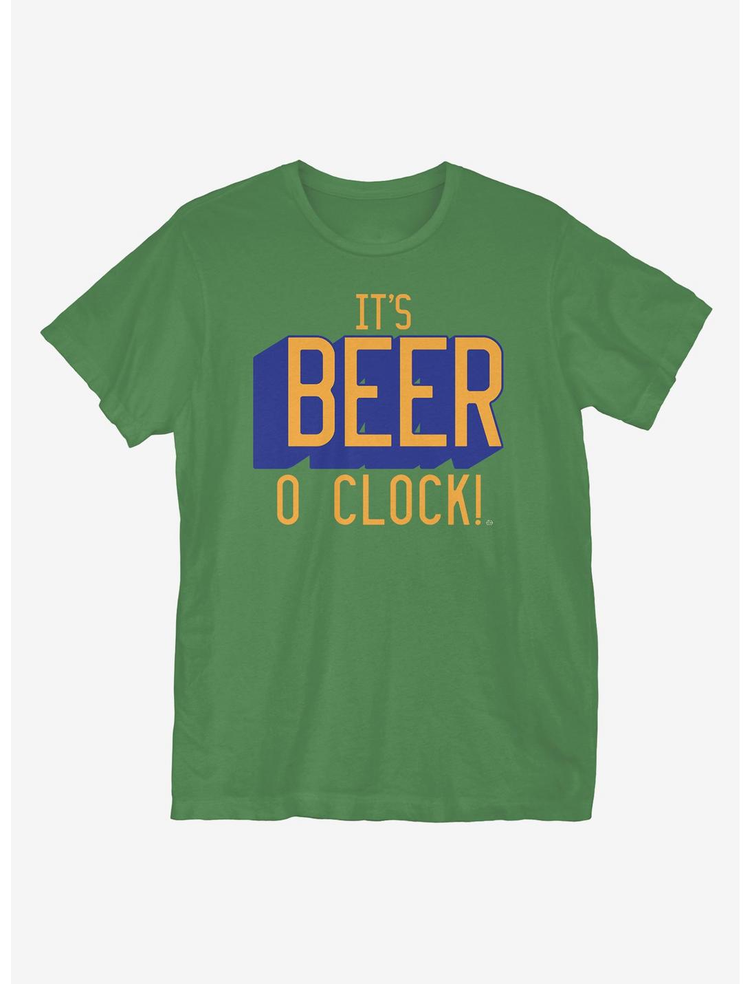 Beer O'Clock T-Shirt, KELLY GREEN, hi-res