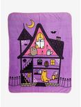 Pusheen Halloween House Plush Throw Blanket, , hi-res