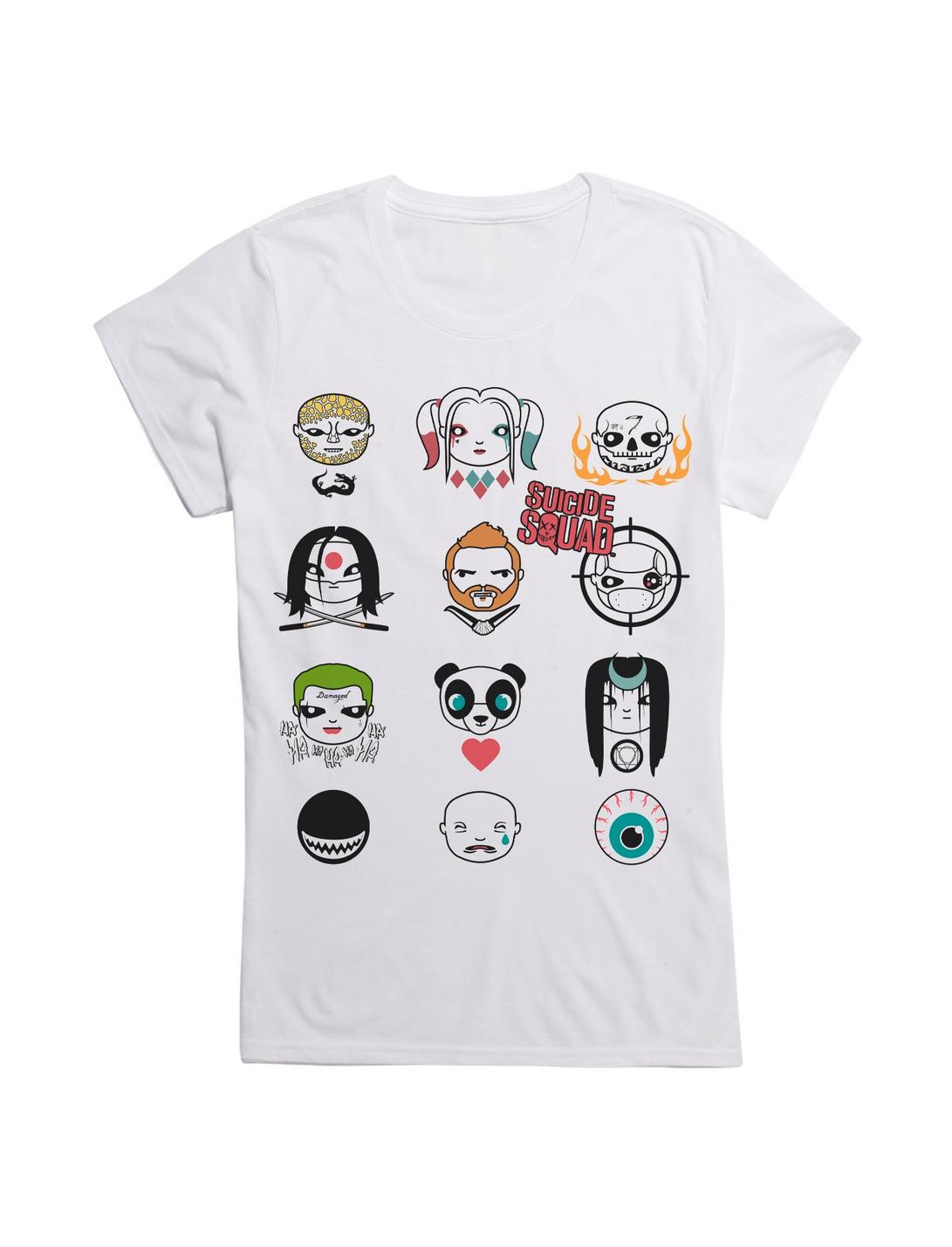 DC Comics Suicide Squad Cartoon Girls T-Shirt, WHITE, hi-res
