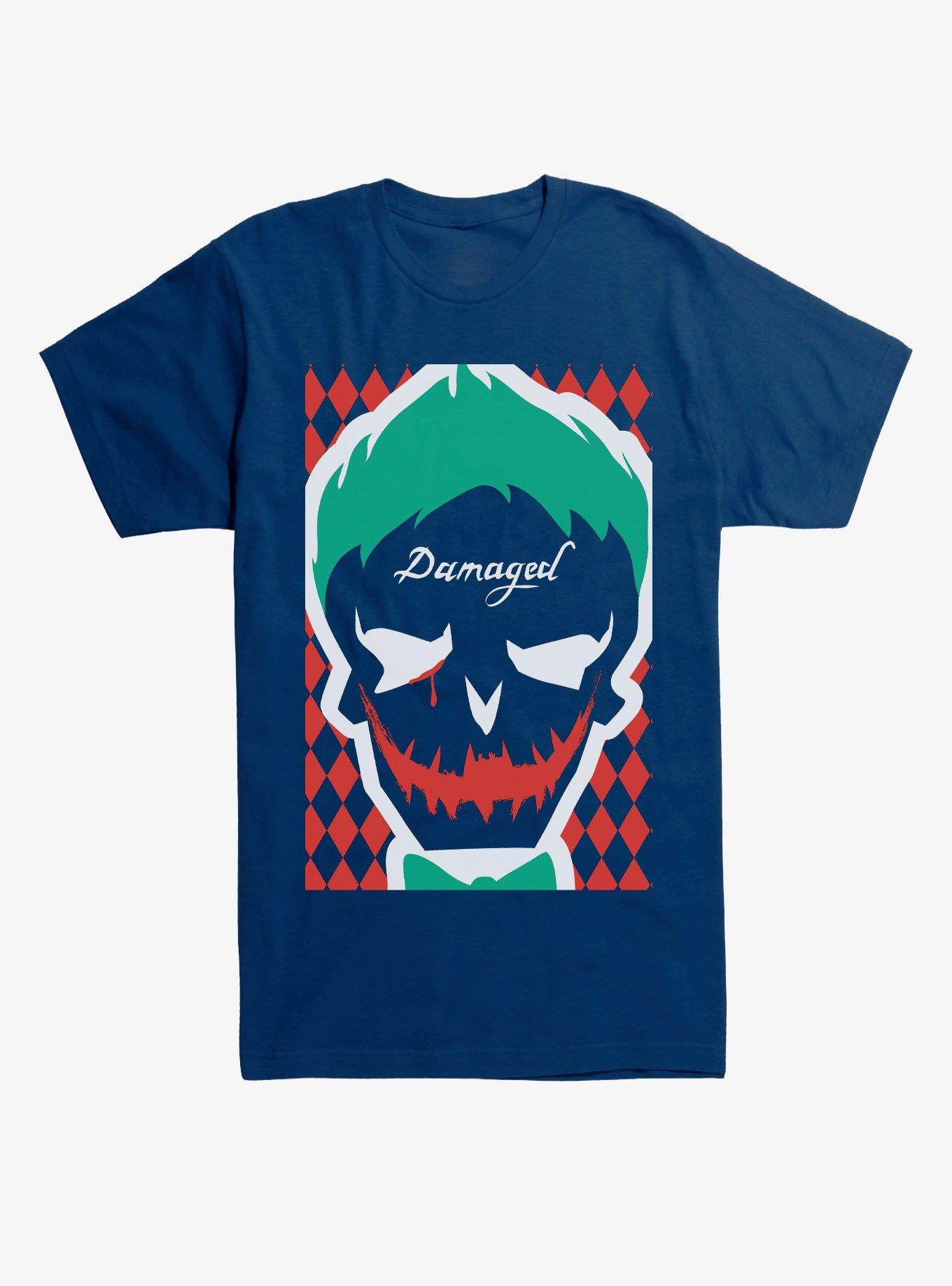 DC Comics Suicide Squad Joker Mask Contrast TShirt Hot Topic