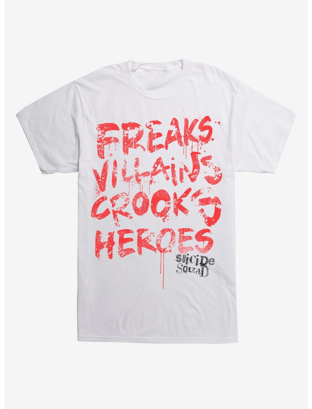 DC Comics Suicide Squad Freaks Villains Crooks Heroes T-Shirt, , hi-res