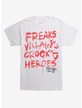 DC Comics Suicide Squad Freaks Villains Crooks Heroes T-Shirt, , hi-res