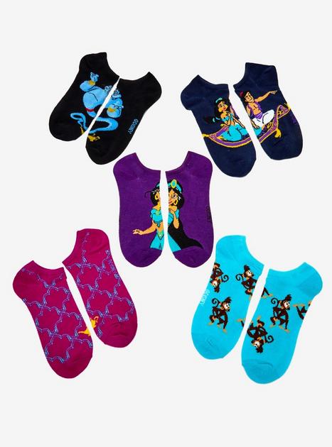 Disney Aladdin No-Show Socks 5 Pair | Hot Topic