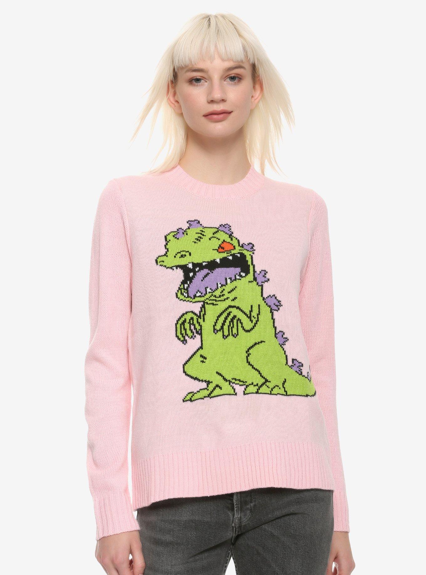 Rugrats Reptar Pink Knit Sweater, MULTI, hi-res