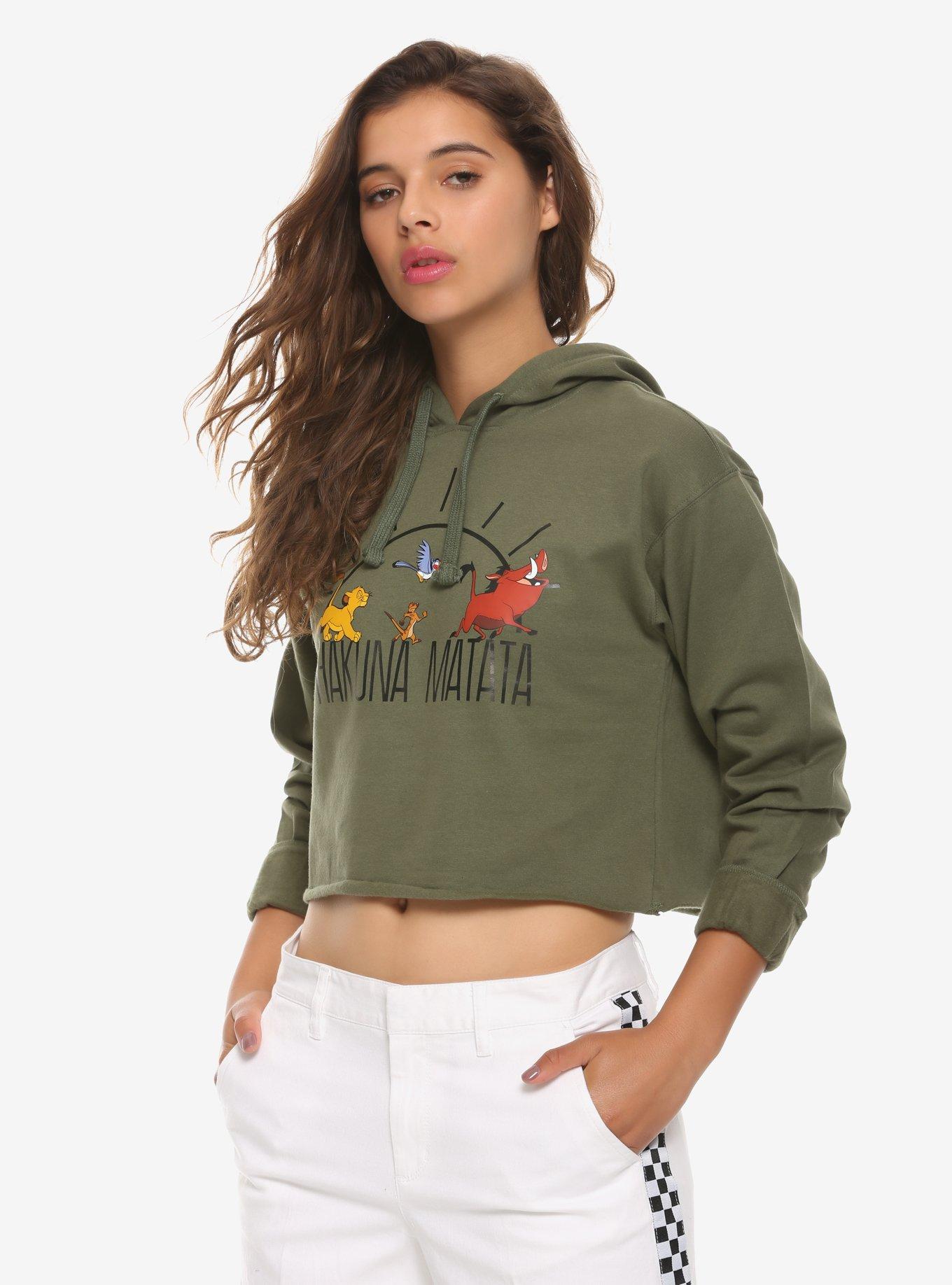 Disney cropped hot sale hoodie