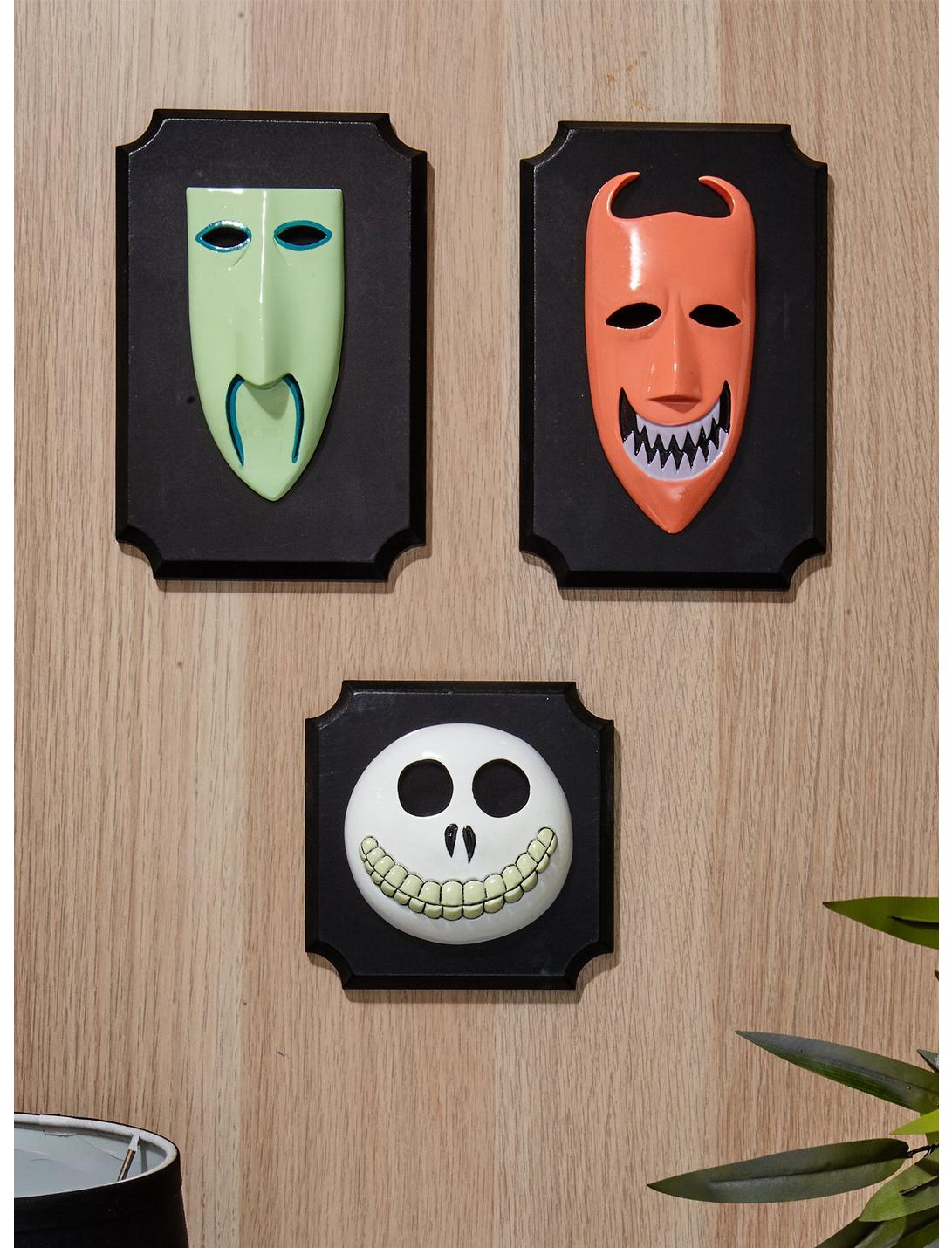 The Nightmare Before Christmas Oogie's Boys Masks Wall Plaques Hot Topic Exclusive, , hi-res