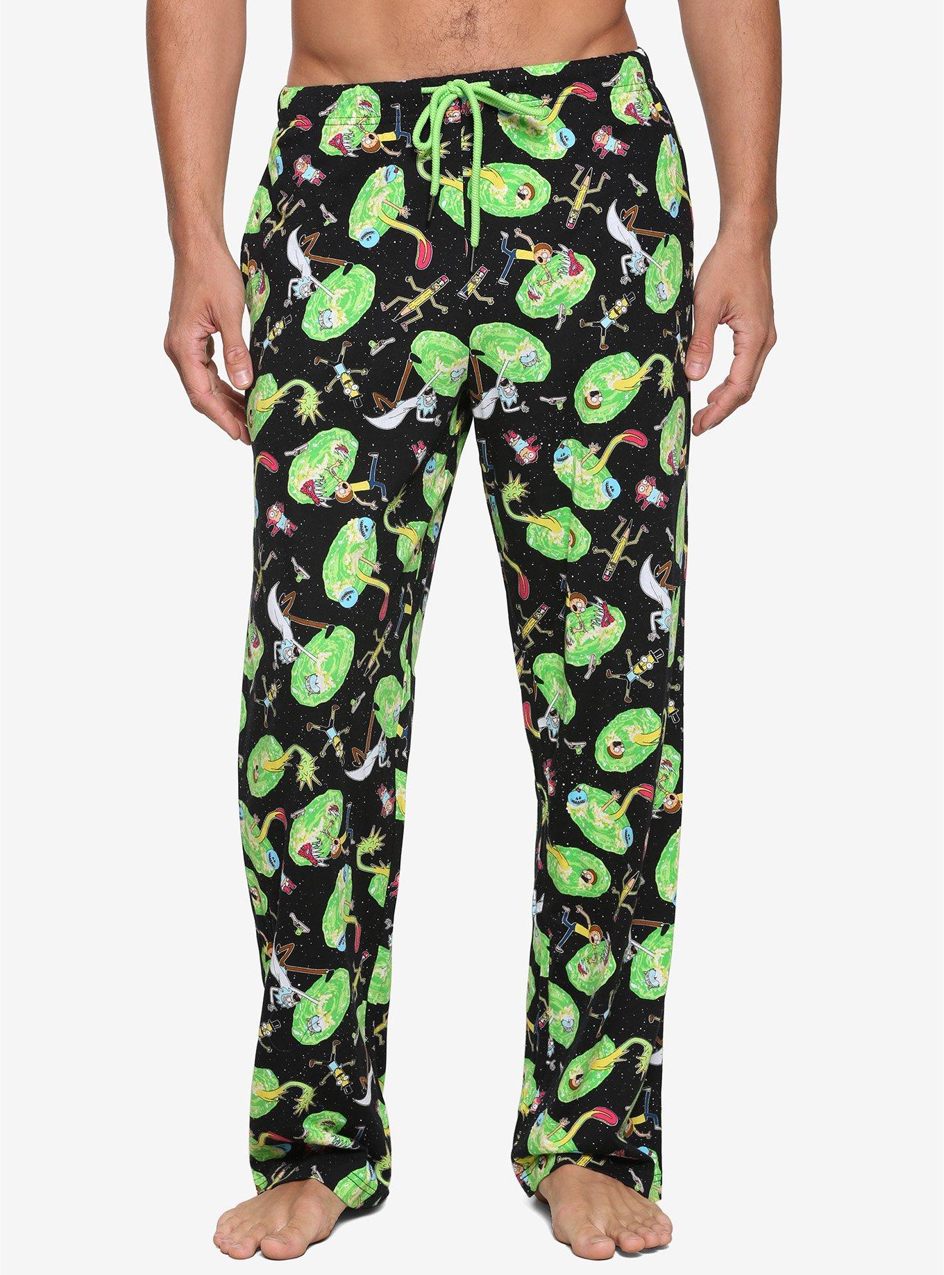 Rick and Morty Portal Jump Sleep Pants - BoxLunch Exclusive, MULTI, hi-res