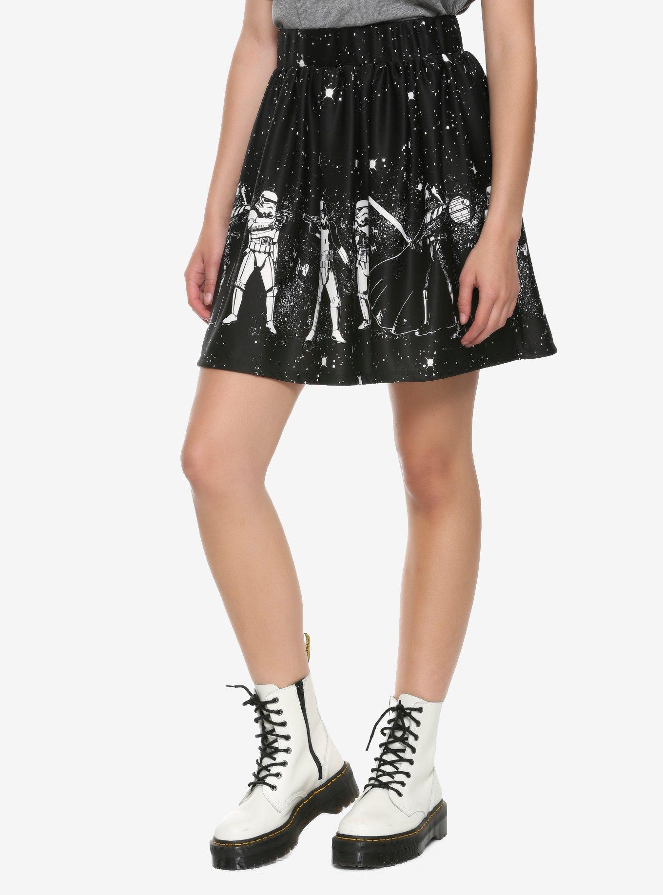 Her Universe Star Wars Dark Side Skater Skirt, BLACK, hi-res