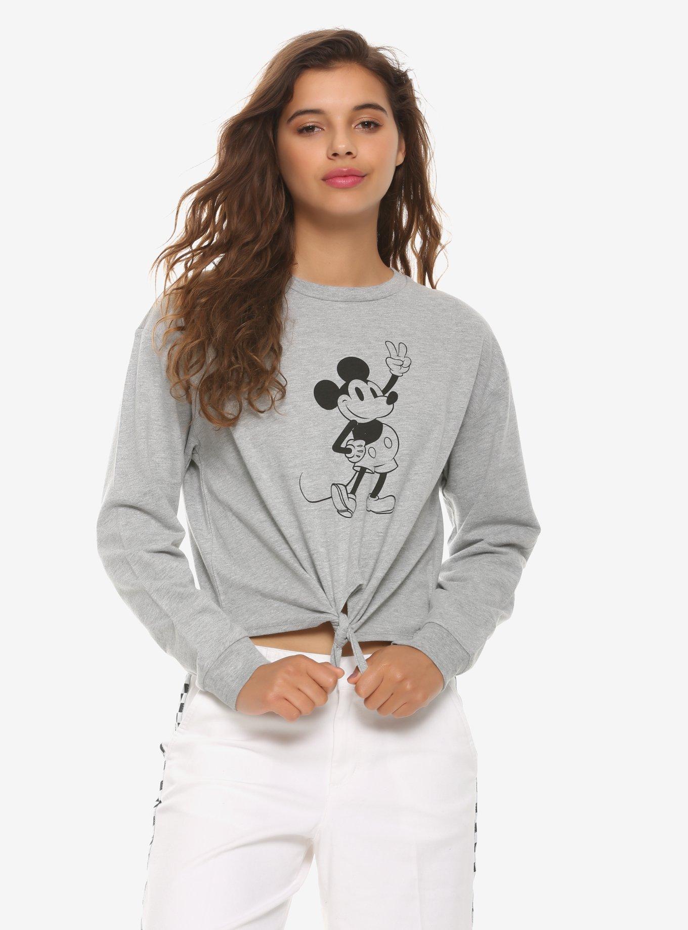 Cropped best sale disney sweatshirt