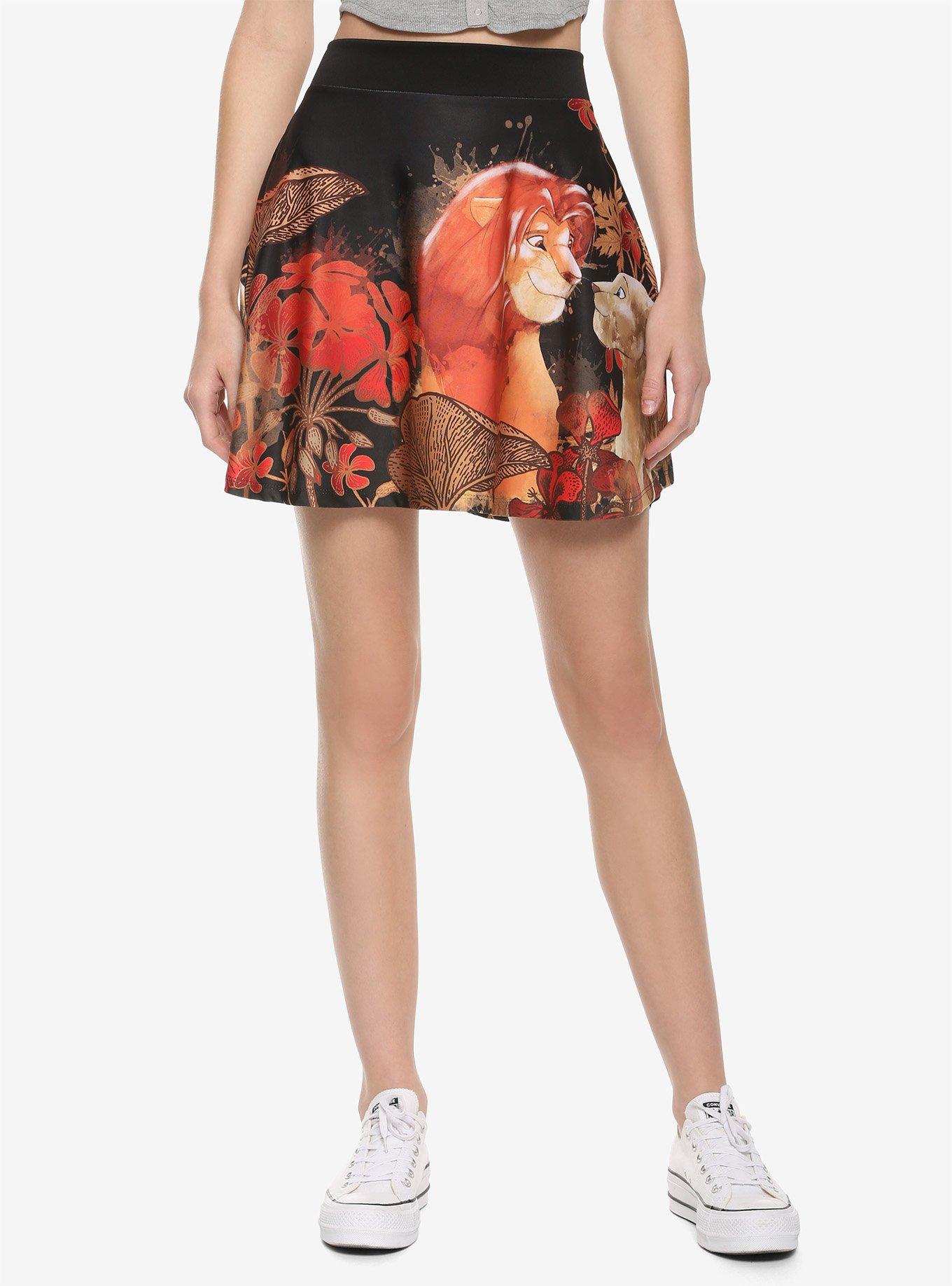 Disney The Lion King Floral Skater Skirt, MULTI, hi-res