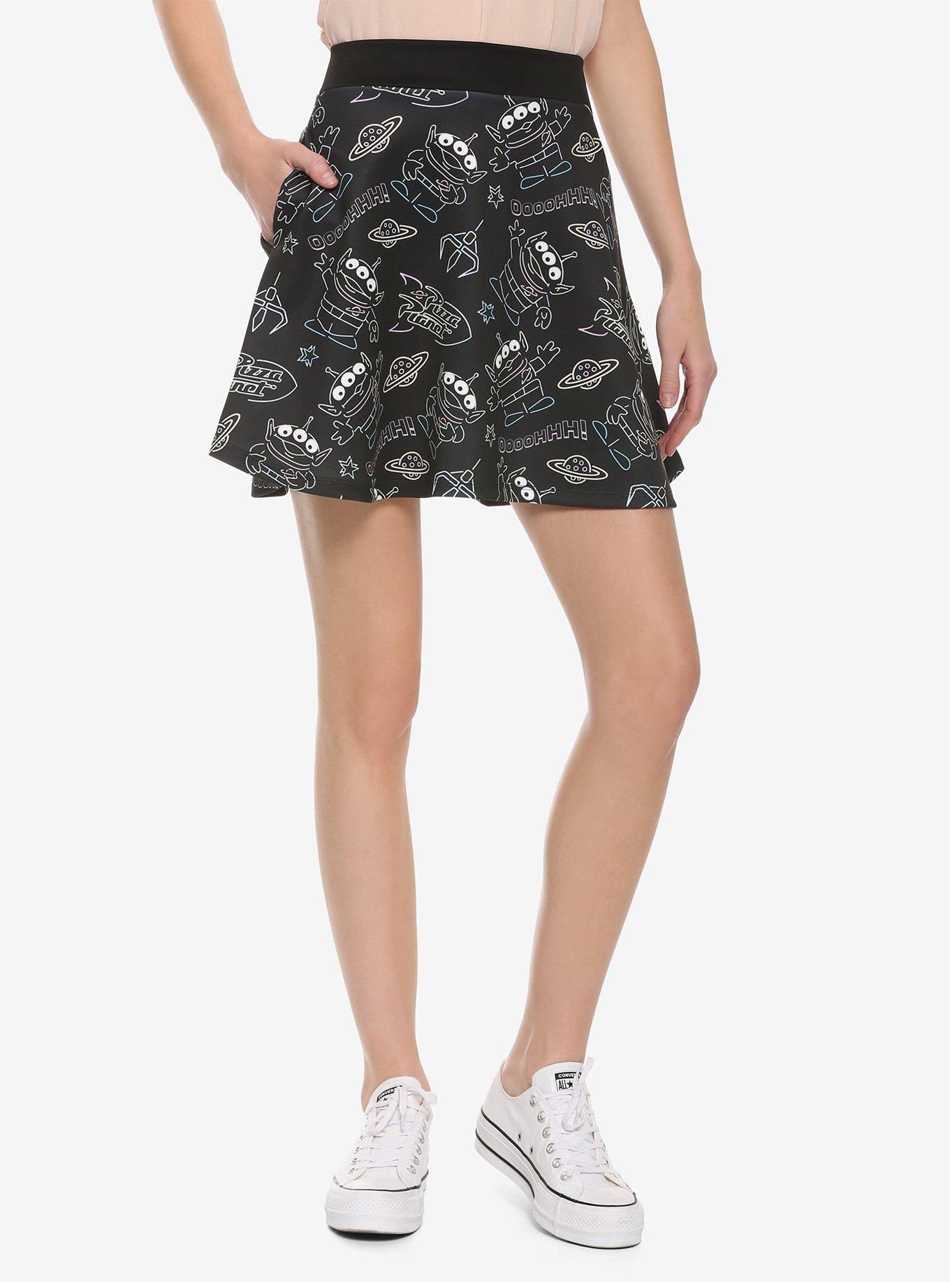 Her Universe Disney Pixar Toy Story Alien Skater Skirt, MULTI, hi-res