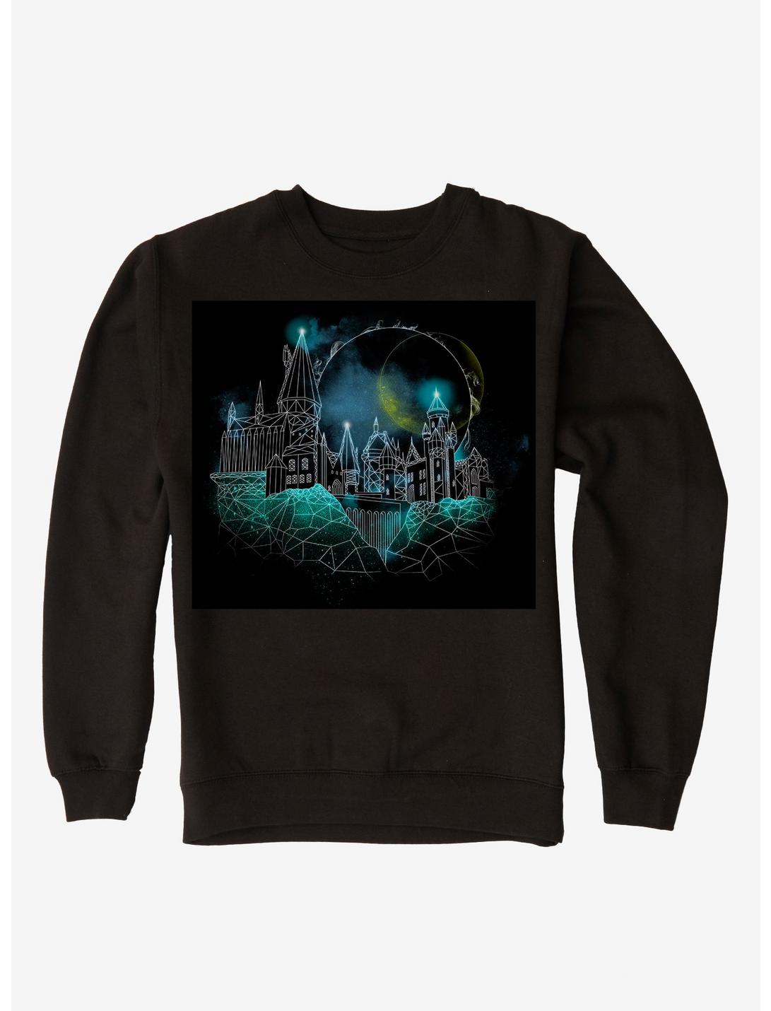 Harry Potter Hogwarts Castle Outline Sweatshirt, BLACK, hi-res