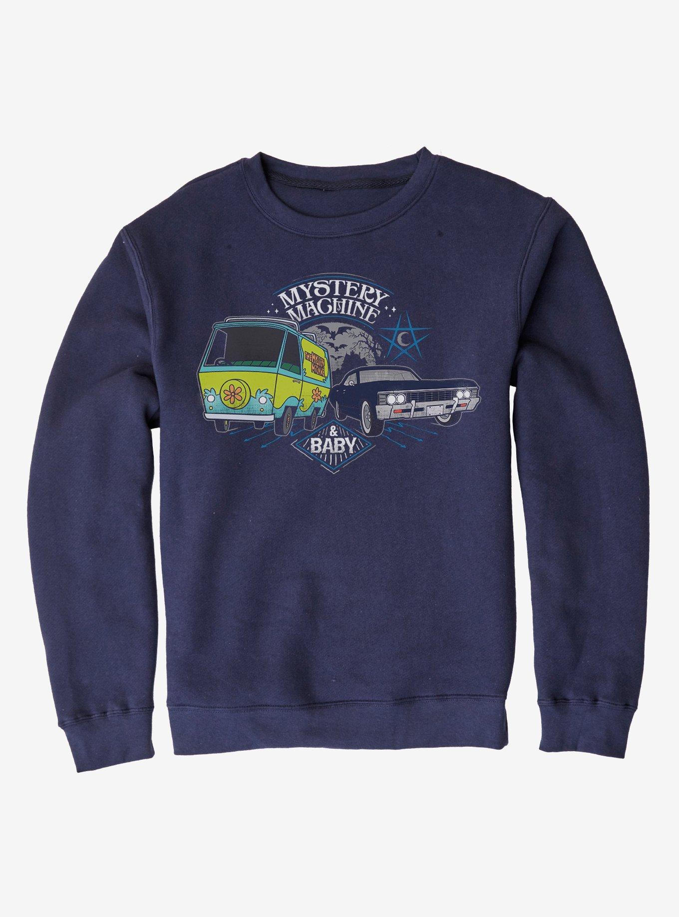 Supernatural Scoobynatural Mystery Machine Sweatshirt, NAVY, hi-res