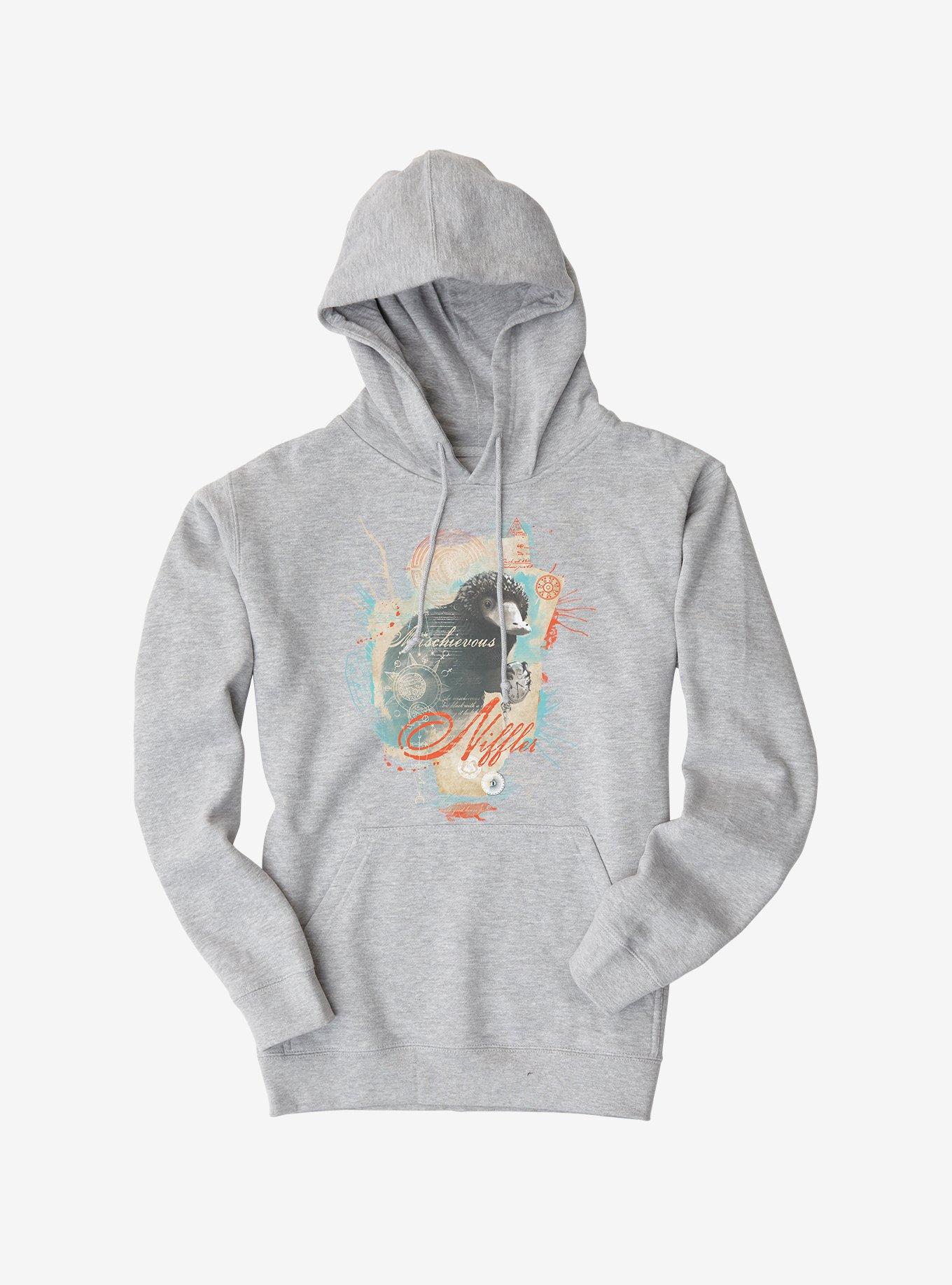 Fantastic Beasts Niffler Hoodie, HEATHER GREY, hi-res